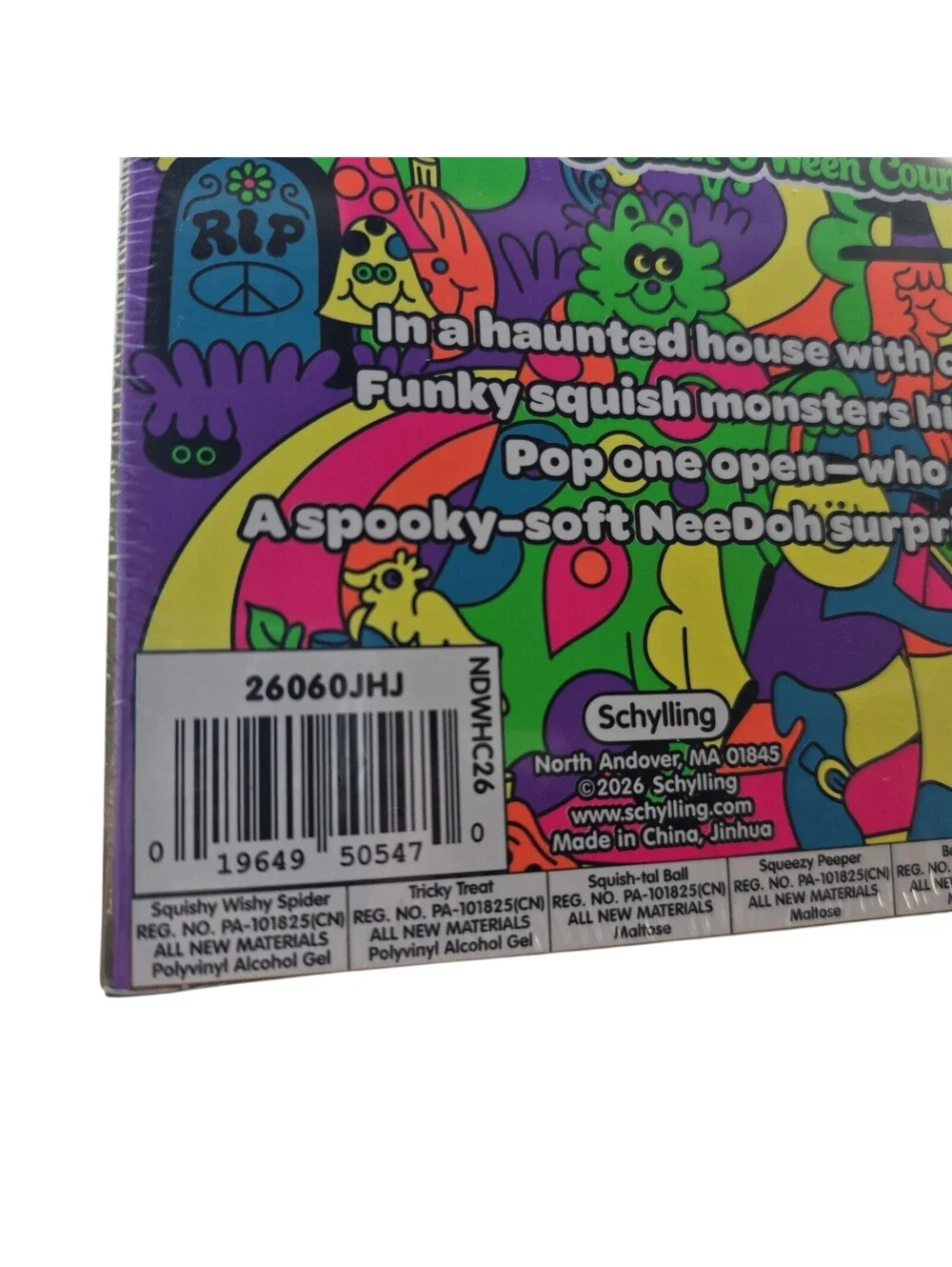 New Sealed NeeDoh Funky Frights Squish-O-Ween Halloween Advent Calendar 13 Toys